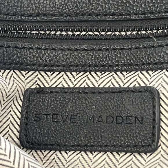 Womens Distressed Tote Shoulder Hand Bag Black - Picture 5 of 7